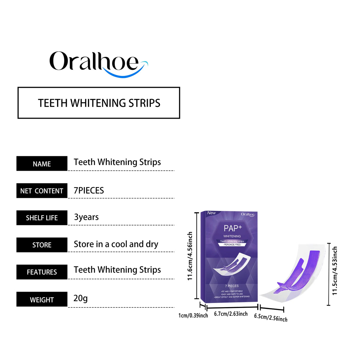 No-Sensitivity Whitening Strips (PAP)